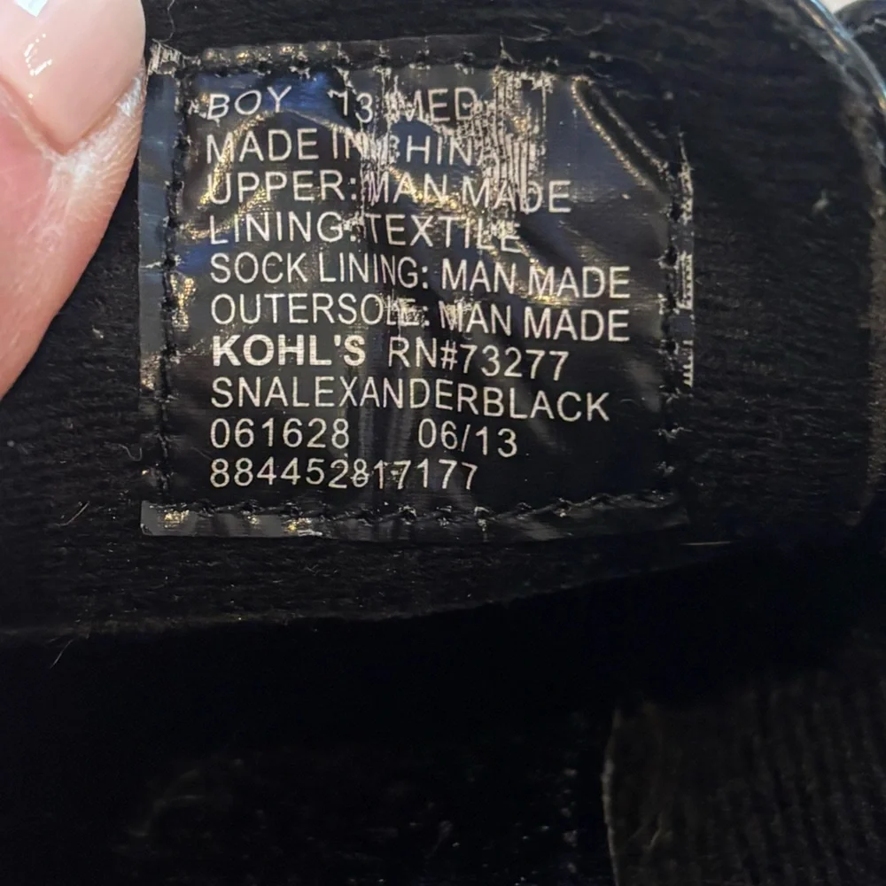Sonoma Black Lace-Up Dress Shoes